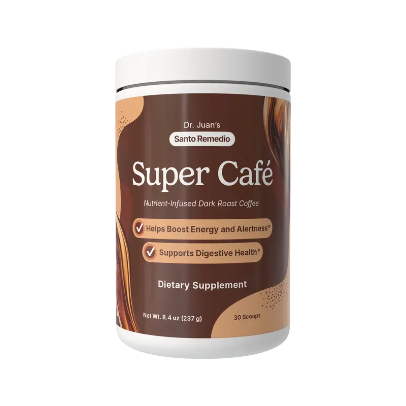 Super Cafe - Nutrient-Infused Dark Roast Coffee 30 Servings 10.58 oz Supports Digestilth & Boosts Eneve Heargy 30 Calories per Serving