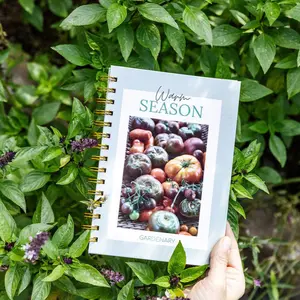 Gardenary Warm Season Garden Planner - 90 Essential Activities for Planting Tending & Harvesting - Ideal for 65-80°F Frost-Free Gardening - Physical Printed Planner for Raised Beds Containers & In-Ground Gardening