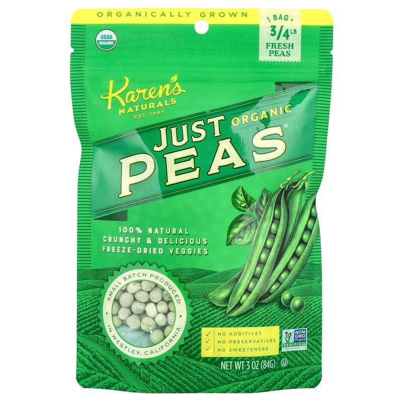 Karen's Naturals Organic Just Peas®, 3 oz (84 g)