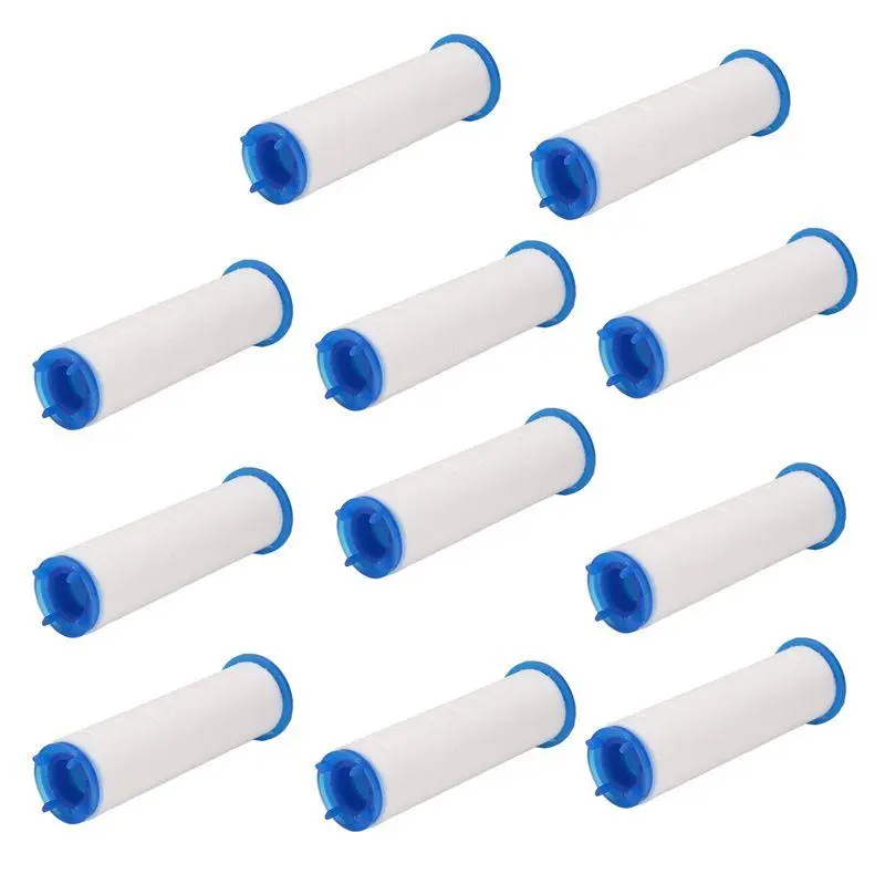10 Pieces Replacement Shower Filters for Hard Water – High-Flow Shower Water Filters to Remove Chlorine and Fluoride