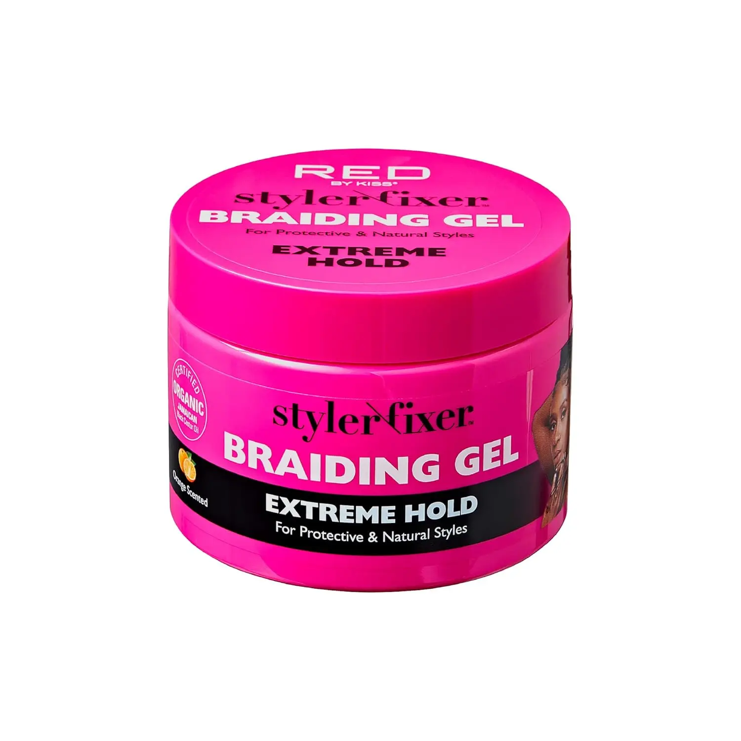 16 oz Extreme Hold Neat Braiding Gel - Organic Jamaican Black Castor Oil & Honey, Haircare Nourishing Styling Gel for 4C Hair Frizz Control & High Shine, US Complete Braiding System, Foam, Special Event