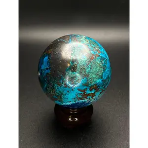 Malachite with Chrysocolla Sphere | 0.76 lbs