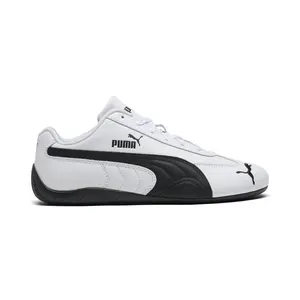 PUMA Mens Speedcat Full Leather Lace Up Sneakers Shoes Casual - White
