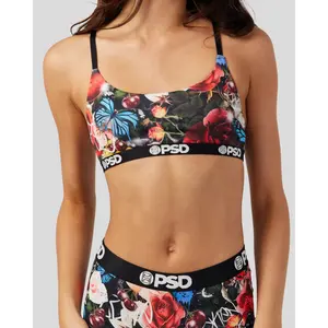 PSD Women's Melting Dreams Scoop Bralette - Soft Breathable Fabric Bralette with Adjustable Straps, Soft Comfortable and Cute Womenswear