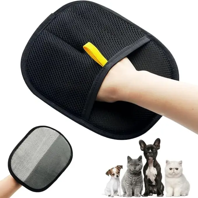 Pet Hair Remover Glove, Electrostatic Removal Gloves for Pet Hair, Pet Hair Remover Gloves for Dog & Cat, Reusable Pet Hair Remover Glove for Carpet,