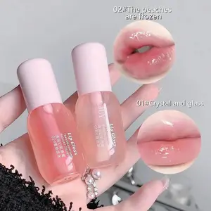 Moisturizing Lip Balm, 2 Counts/set HydratingGlossy Lip Glaze Stick Plumping Lip Oil for Girls &Women, Fall Gift, Christmas Gift, Mother's DayGift, Lip Stain, Skincare