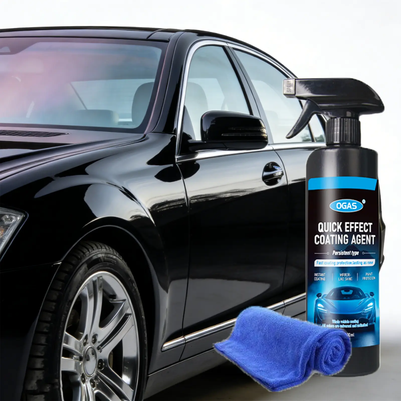 Car Nano Coating Agent,Car Wax Spray,Car Paint Crystal Coating,Brightening,Stain Removal,Water Repellent,Fast-Acting Coating Spray