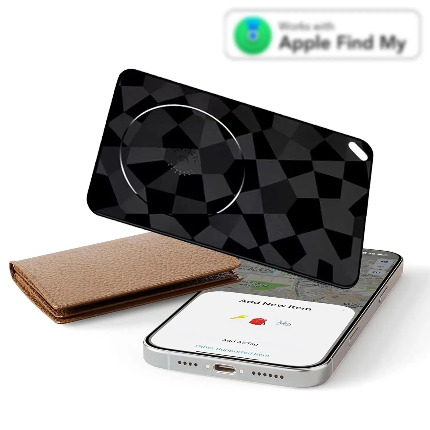 Travel Essential, Anti Lost Wireless, Air Tag Tracker, Smart Tracking Tag, Thin Smart Card Finder (0.08 Inch, Magnetic), Tracker for Wallet, Passport, Luggage & Keys, Supports Apple Find My (iOS Only), Gift for Forgetful Friends & Frequent Travelers