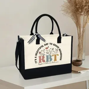 [FLASH SALE] Registered Behavior Technician Tote Bag – RBT Christmas Gift,  Xmas Gift for Women, Behavior Analyst Tote, Birthday Gift, 13oz Canvas Tote Bag with Zipper