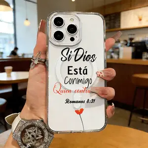 Spanish Bible Verse Quote Magnetic MagSafe Snap Case for iPhone 17/16 Pro Max 15 Pro 14 13 12 Mini 11 XR XS Plus SE Shockproof Slim Protective Cover