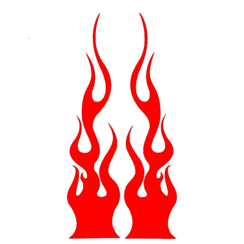 Universal DIY Flame Vinyl Decal Sticker Waterproof For Car Motorcycle Gas Tank Waterproof Motorcycle Flame Sticker Kit Decals