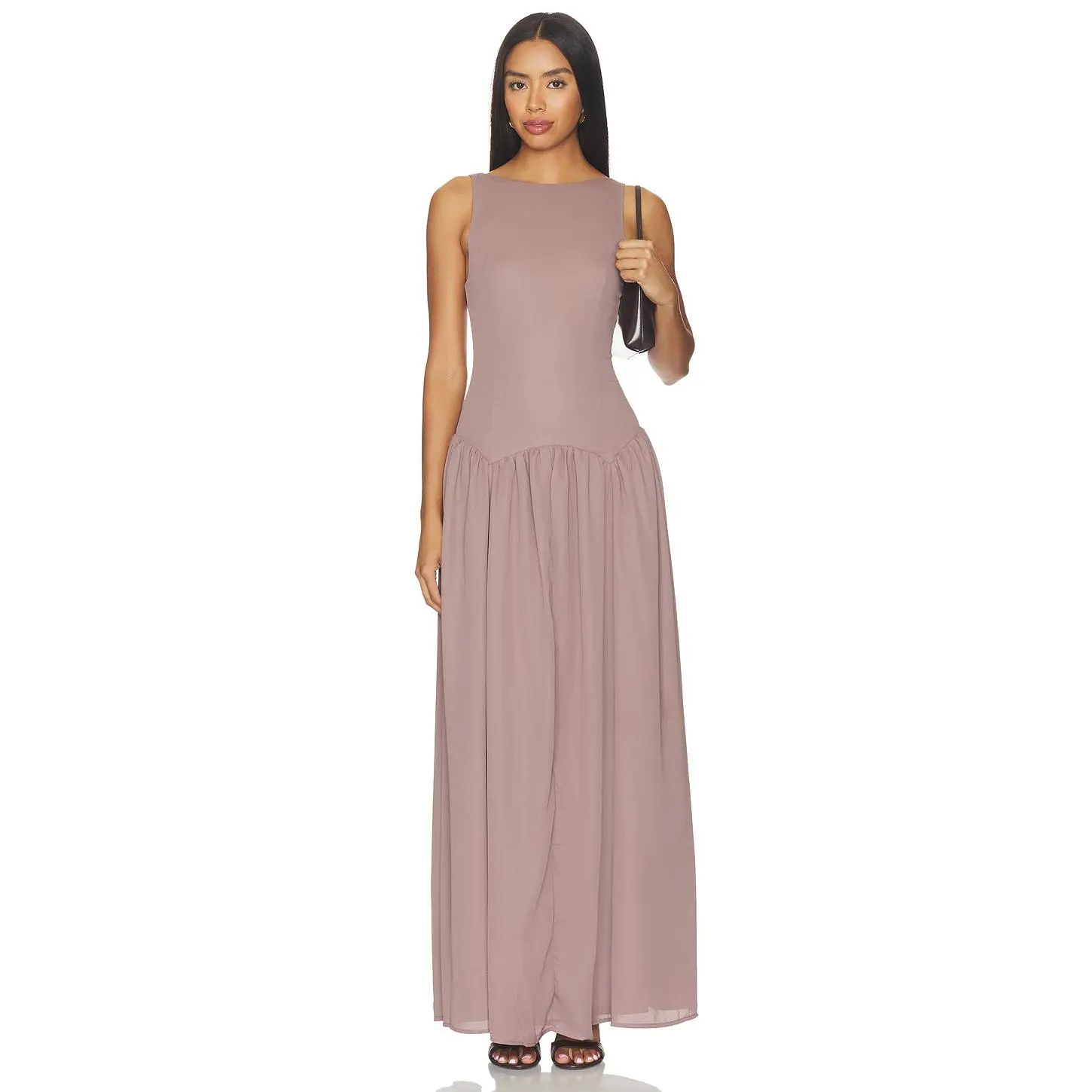 ALL THE WAYS Karoline Maxi Dress in Mocha