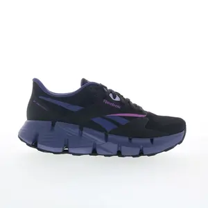 Reebok Zig Dynamica 5 Womens Black Mesh Lace Up Lifestyle Sneakers Shoes