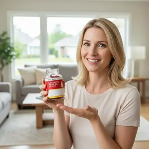 Red Rescue Deep Moisture Elixir: Antarctic Ruby Glow Skin Oil Capsules - Ultra-Repairing Astaxanthin & Omega-3 Serum for Dry/Aging Skin (60pcs)