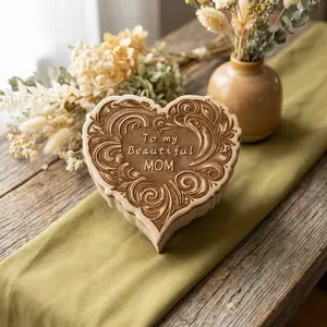 Engraved Heart Box for Mom
