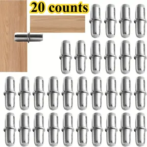 Durable Metal Shelf Brackets with Center Axis, 5x16mm (0.2 Inch X 0.63 Inch), Support for Closets, Cabinets, Furniture