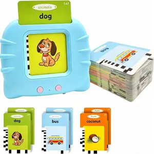 Bilingual Flash Card Learning Machine Talking Flash Cards for Toddlers 2-8 Years Montessori Learning Toy with 224 Sight Words Eye Protection Screen Free Design English and Spanish Interactive Educational Tool