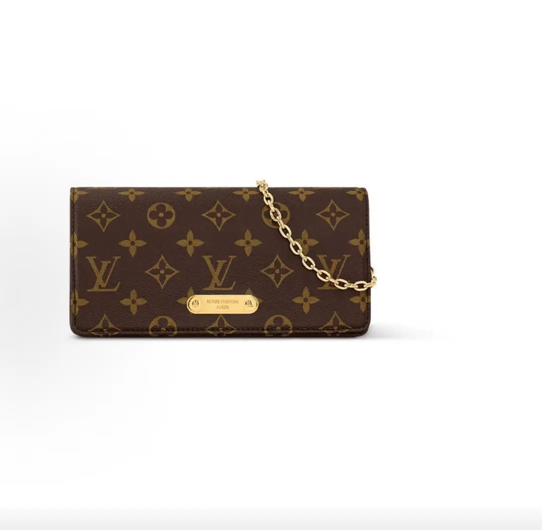 Pre-owned Louis Vuitton Lily Wallet On Chain Crossbody Clutch Bag