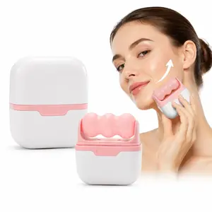 Facial Roller Tool, Lifts and Contours the Face, Promotes Lymphatic Drainage, and Relieves Fatigue—Suitable for Both Men and Women (Pink)