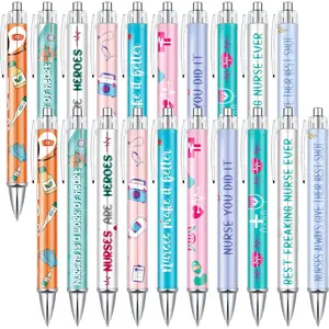 Nurse Ballpoint Pens Lovely Cartoon Nurse Pens Cute Retractable  Pens Funny Ink Ballpoint Pens for  Assistants Students Workers Office Nurse Appreciation Gifts (20 Pcs)