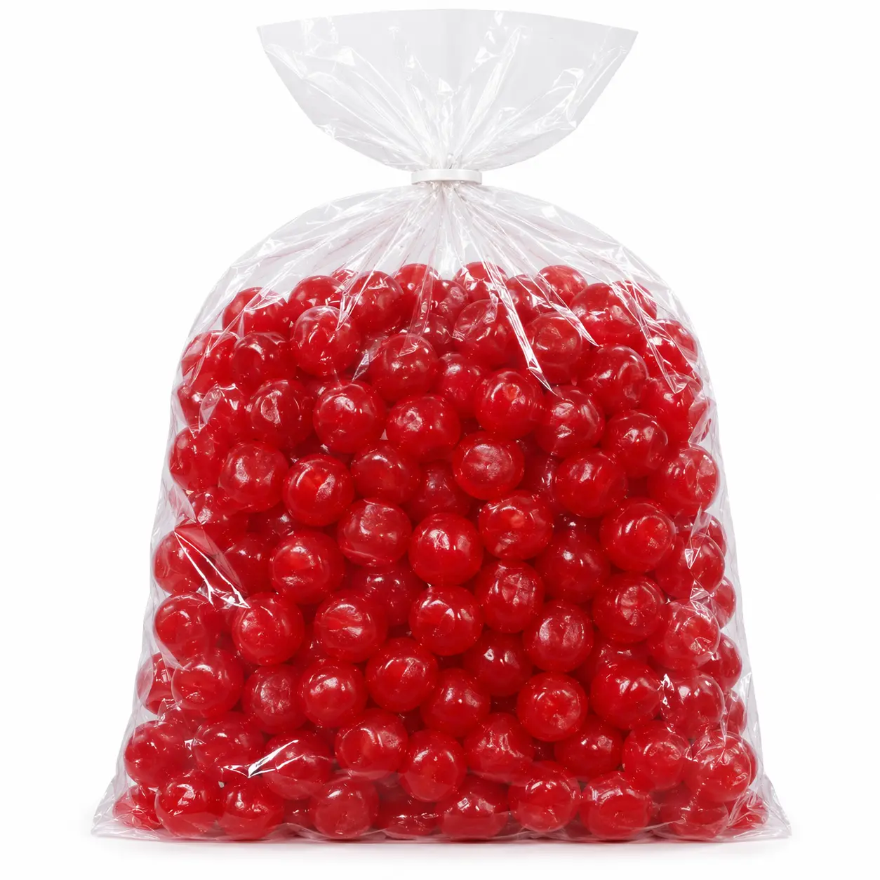 Old Fashioned Sour Cherry Candy Balls - Soft & Chewy Fruit Candy Snack - 1 lb Bag
