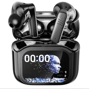 True Wireless Earbuds with 30db Noise Cancelling, Touchscreen Charging Case, 40h Playtime, Dual Dynamic Drivers, Stereo Sound for Sports