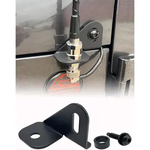 JL Radio Antenna Mount for Jeep, Gladiator Antenna Holder-Radio Antenna Mount-Driver Side CB Antenna Mount-Compatible with Jeep Wrangler JL JLU & JT 2018; 2019; 2020; 2021; 2022;2023; 2024