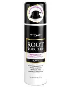 Instant Root Touch Up Spray – Water Resistant Black Hair Concealer, Lightweight Formula (Black)