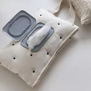 Cartoon Baby Wipes Storage Bag, 1 Count Portable Flip Top Wipes Holder, Wet Wipes Storage Container for Home & Travel, Baby Essentials