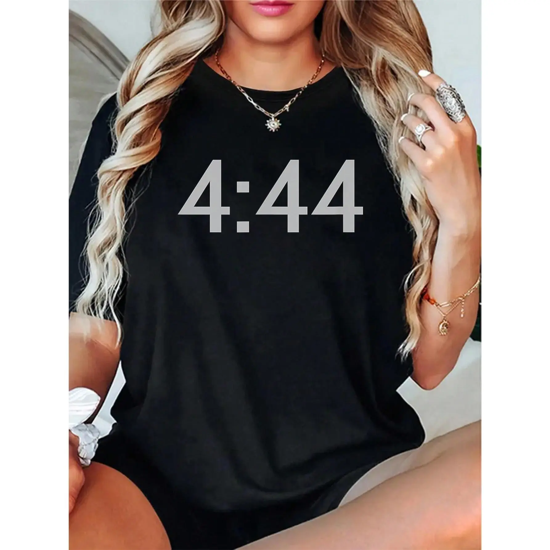 100% Cotton Unisex 444 - 4:44 Shirt - Numerology - Meditation - Spiritual T-Shirt – Soft touch, 2026 round neck short-sleeved T-shirt