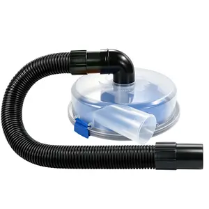 Happy Tree Low-Profile Dust Separator for Shop Wet/Dry Vacuums with at least 5HP. Includes High-Flow 90 Degree Elbows and Connection Hose. Fits Standard 5 Gallon Buckets with 2-1/2" Hose