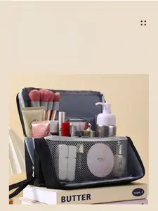 Large Capacity Handheld Makeup Bag for Women, Desktop Organizer Storage Pouch, Multifunctional Cosmetic Bag, Student Stationery Pen Case, Cosmetics Organizer, Waterproof Cosmetic Bag