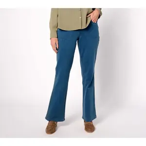 Quacker Factory DreamJeannes Flat Waistband Bootcut Jeans