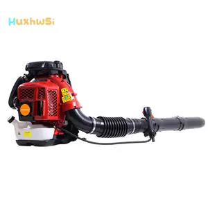 HUXHWSI 80CC 2-Stroke Gas Backpack Leaf Blower, Up to 900 CFM Air Flow, 2.3L Fuel Tank, Flexible Hose, Outdoor Yard Leaf & Debris Cleaning Tool