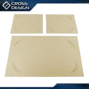 CROSSDESIGN 3-Pieces PU Leather Material Front Seat Covers, Fit for Pre-2000 DS Golf Cart, Beige Club Car Automotive Seat Covers