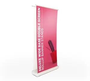 Promotional Double sided Retractable Banner Stands 2.5' x 6.5'
