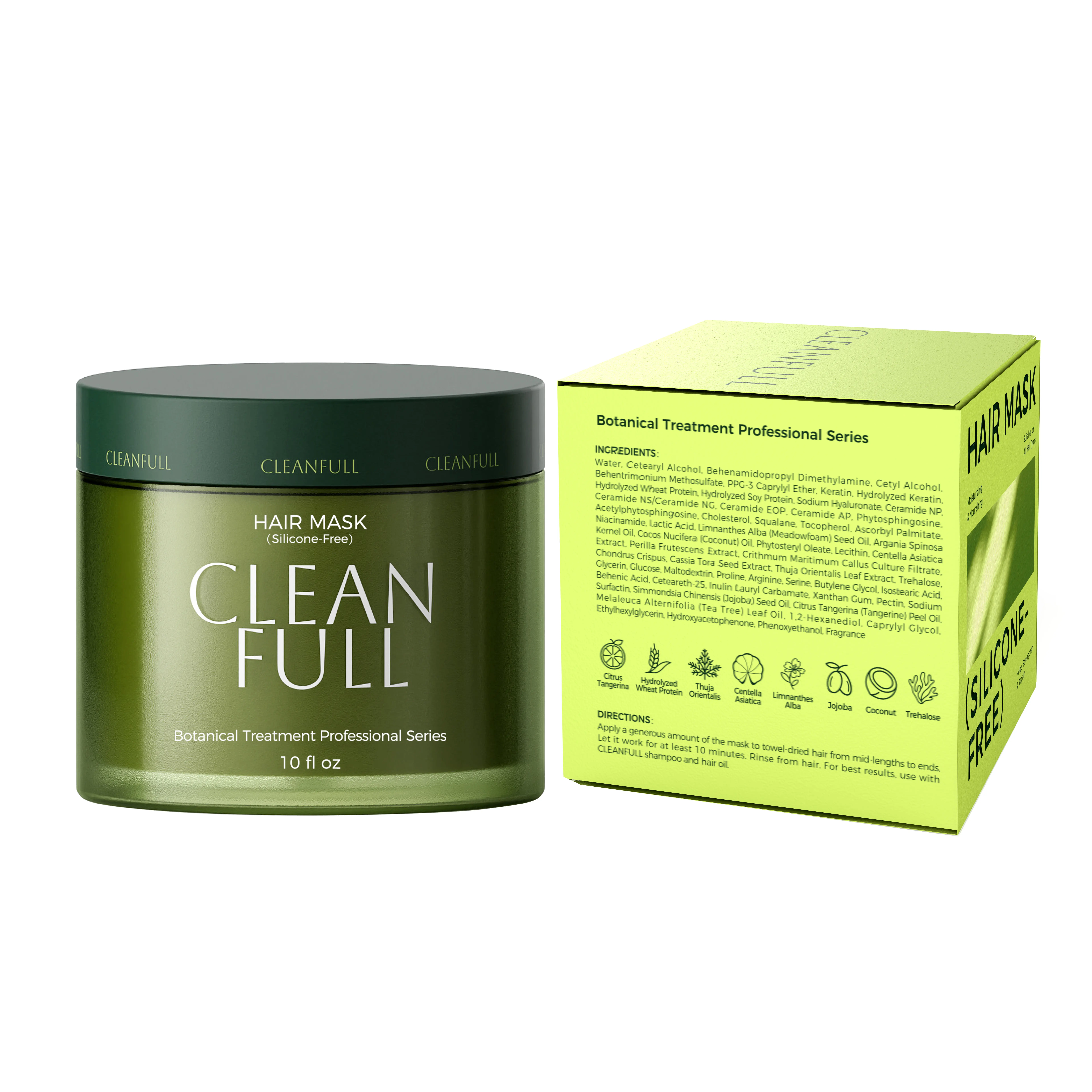 CLEANFULL Hair Treatment Deep Repair Keratin Hair Mask Summer Sale, Silicone Free Gentle Deep Conditioning Treatment for Hair & Scalp Care, for Dry Damaged Hair, Detangle Smoothing Hydration Heat Protectant for All Hair Types