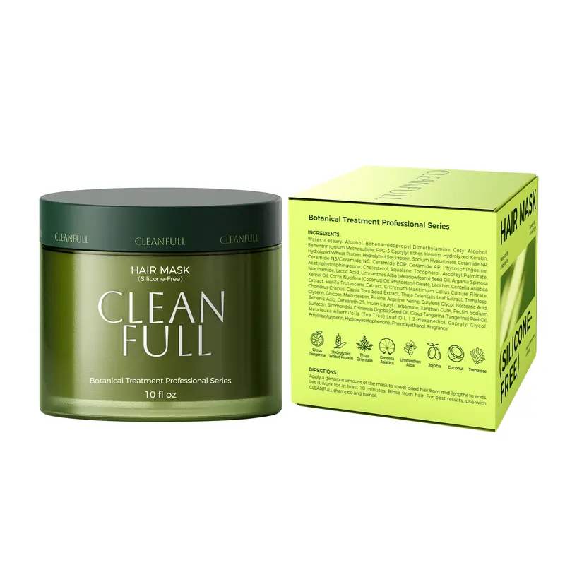 CLEANFULL Hair Treatment Deep Repair Keratin Hair Mask, Silicone Free Gentle Conditioning for Oliy Hair & Scalp Care, for Dry Damaged Hair, Detangle Smoothing Hydration Heat Protectant for All Hair Types TikTokShopFallDealsForYou tiktokshopstockup