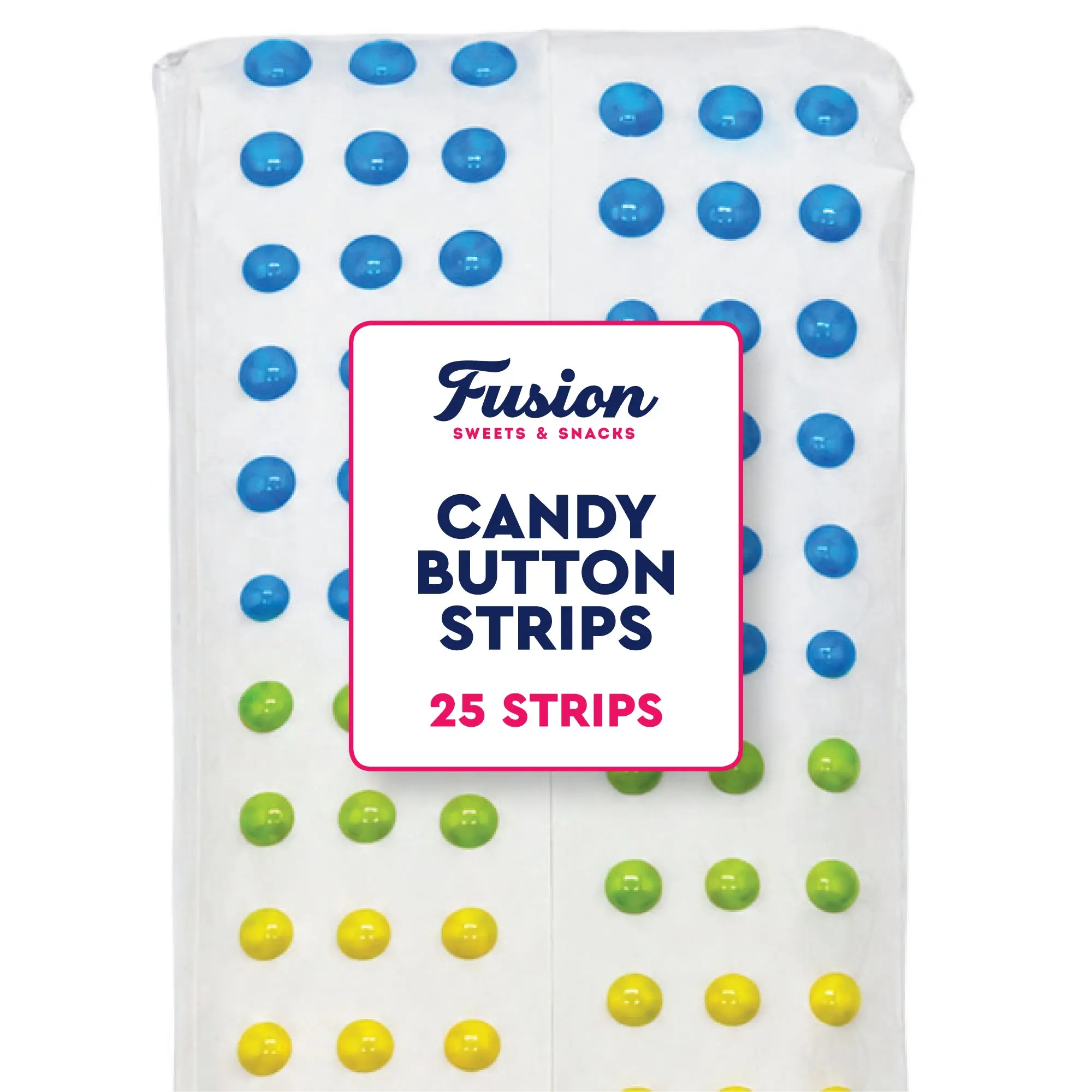 Candy Buttons Strips, Rainbow Buttons on Paper, Approximately 25 Strips of Fruit Flavor Vintage Dots Candies, Pastel Rainbow Candy Buttons on Paper Strips in Bulk G
