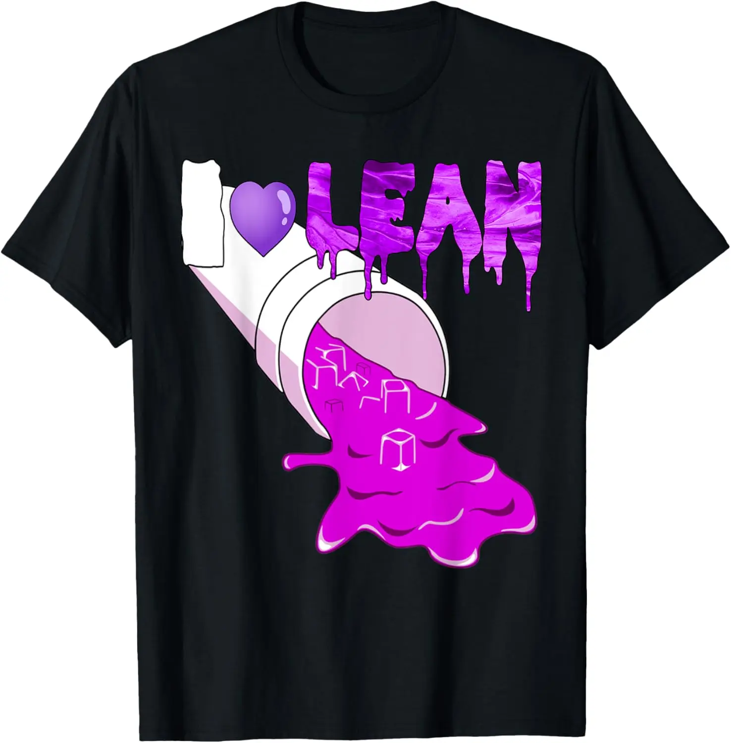 100% Cotton Unisex I Love Lean Dank Meme Viral Trend Ironic Sipping T-Shirt