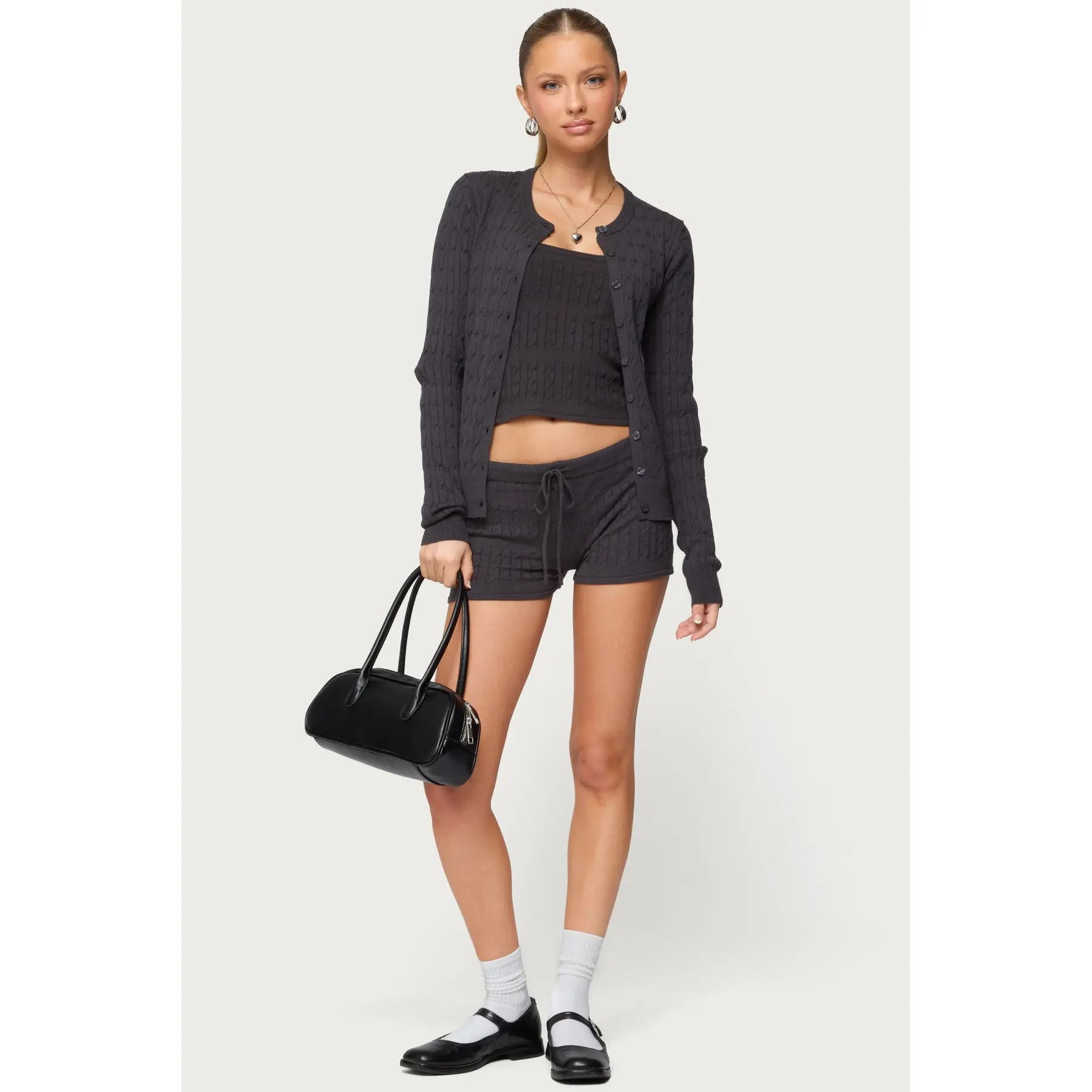 Nella Cable Knit Shorts
