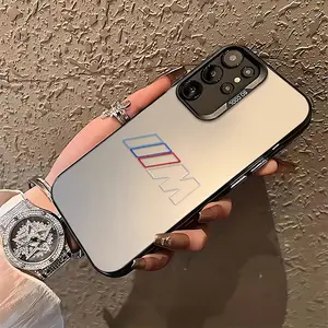 Luxury Car B-BMWS Design Phone Case Suitable for Samsung Galaxy S26 S25 S24 A37 A57 A17 A07 A56 A26 A36 A55 A35 A06 A16 A05 A14 A24 A34 A54 A15 A05s A04e A25 S23 S22 S21 S20 FE Ultra Plus Edge 4G 5G Anti Fall Matte Back Cover