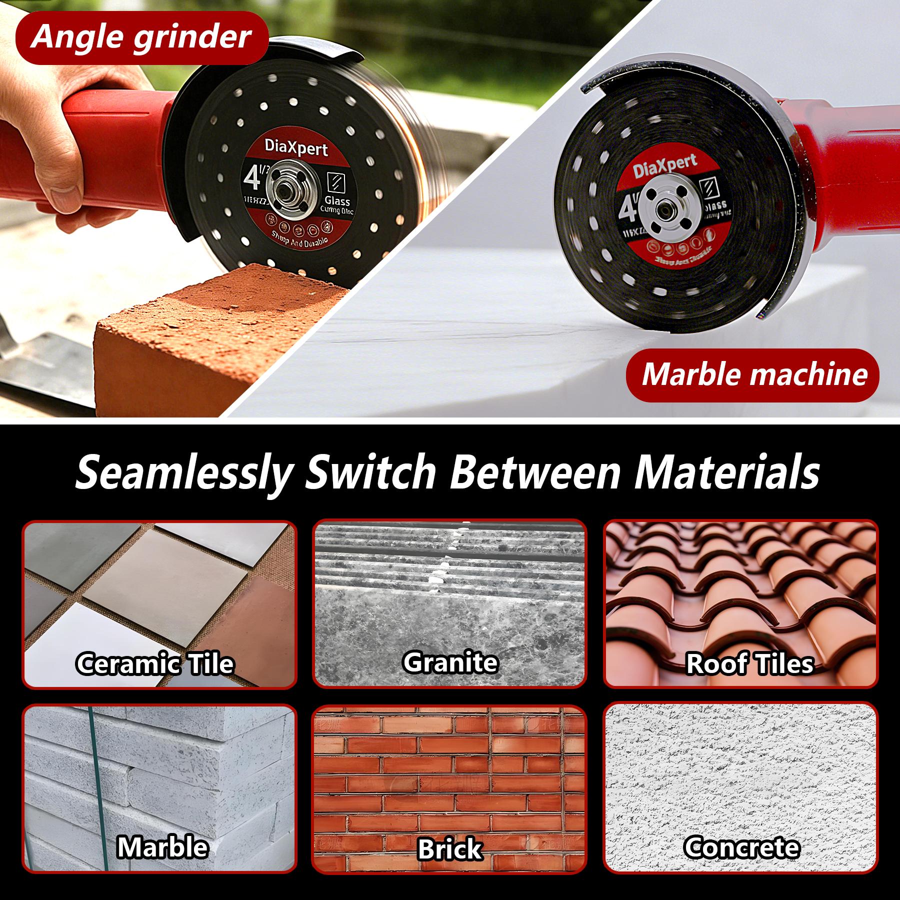 100mm diamond cutting blade for rock slabs granite marble concrete ceramic tile cutting chamfering edge trimming flat grinding sharp durable emery grinding wheel for stone masonry tile saw accessories