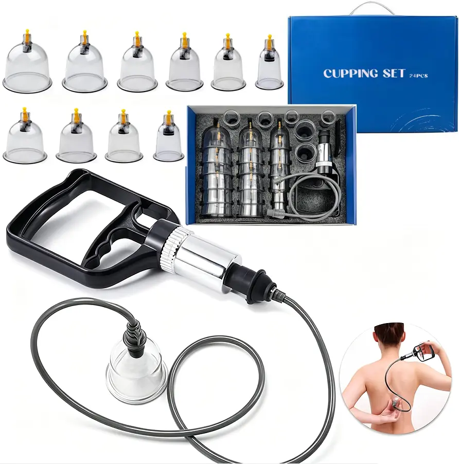 Cupping Set 12 Cups Cupping Kit for Massage Therapy Cupping Therapy Set & Pump