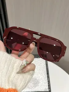 Women's Frame Sunglasses, Fashionable Summer Beach Accessories, Stylish Eyewear for Women, Perfect for Outdoor Activities