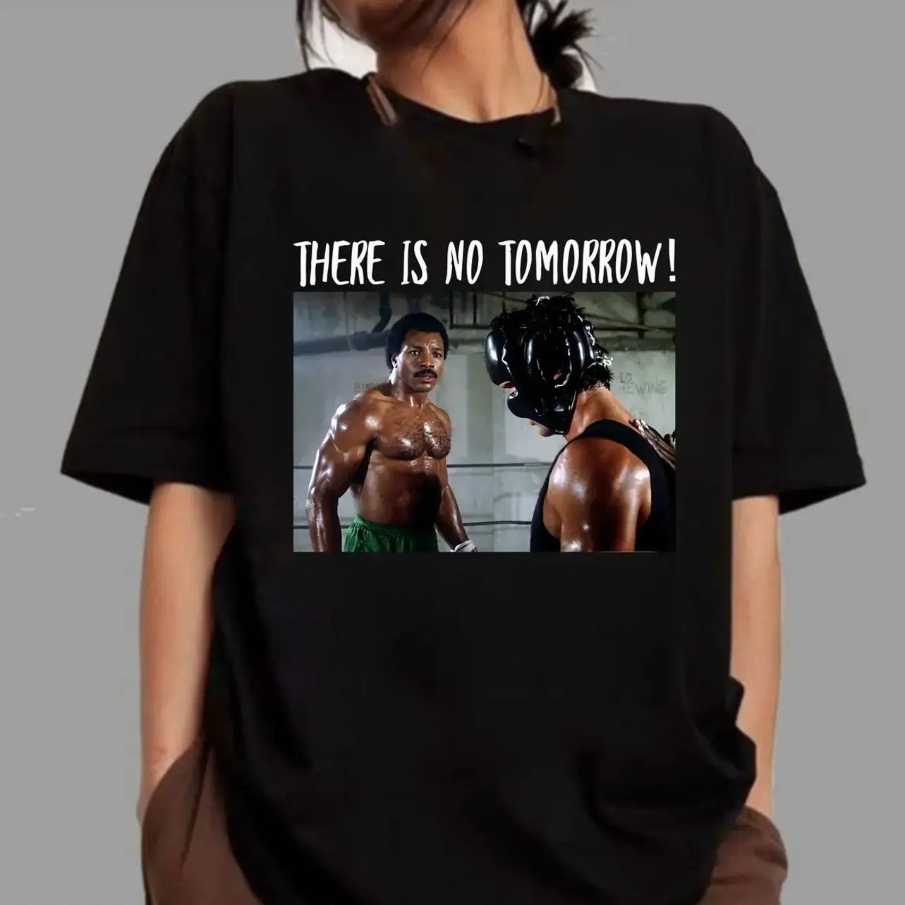 Vintage Boxing Motivation Graphic T-Shirt, Heavyweight Cotton Athletic Tee, Unisex Casual Streetwear