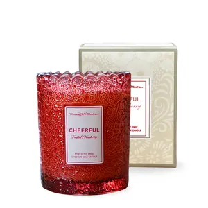 Frosted Cranberry Natural Candle 8oz Kaia Collection