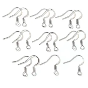(Never Fade) 100pcs/lot 20x16mm Stainless Steel DIY Earring Findings Clasps Hooks Jewelry Making Accessories Earwire -W4-50