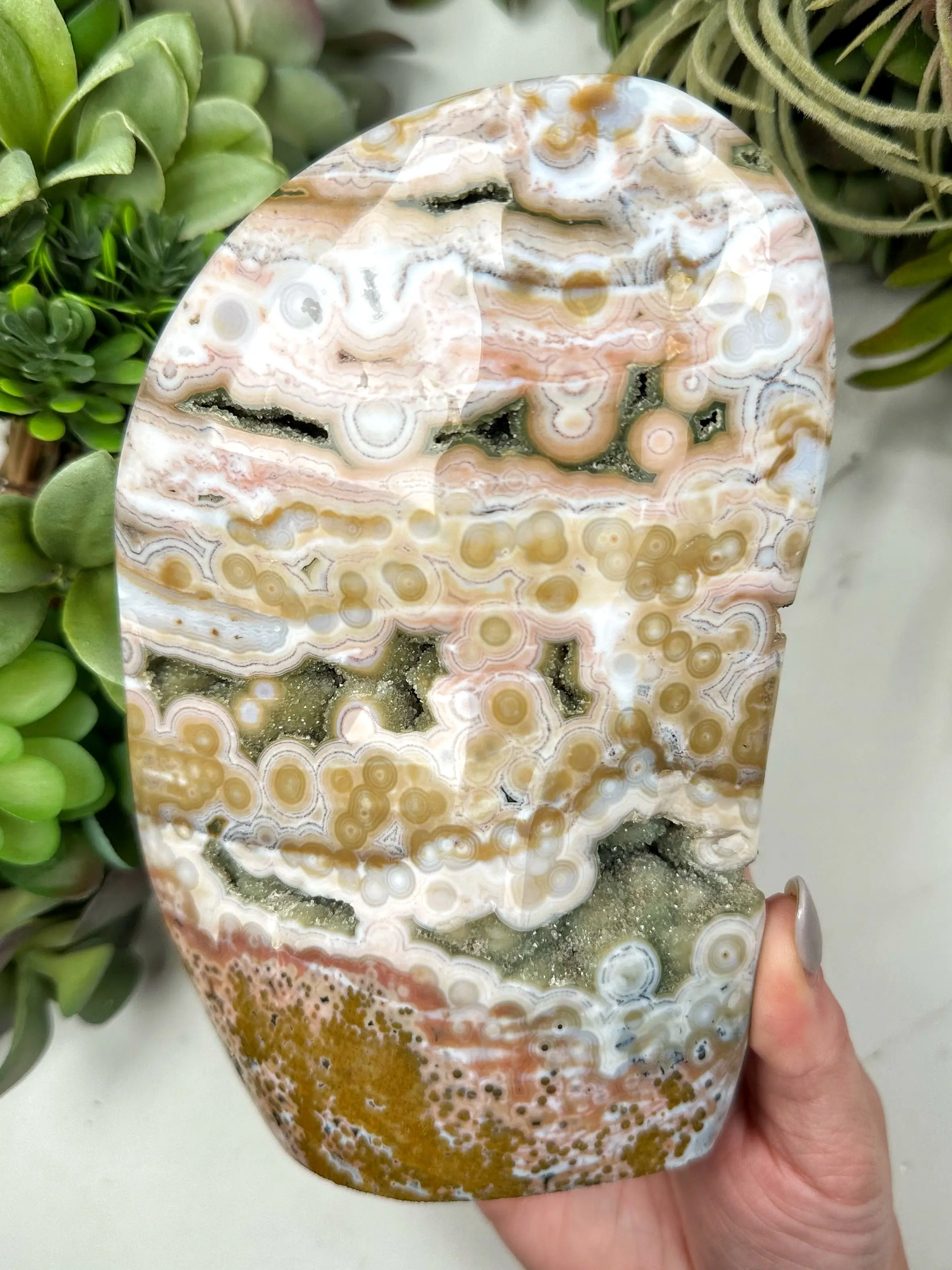 Druzy Ocean Jasper Freeform - #2