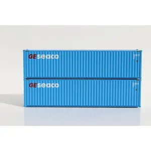 Jacksonville Terminal Company 405040 GESEACO 40' HIGH CUBE containers with Magnetic system, Corrugated-side. JTC # 405040, N Scale